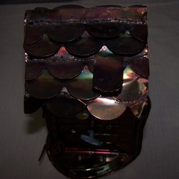 VTG Toilet Tin Wind Up Musicbox Copper Color Plays Those Were the Days My Friend - Picture 5 of 8